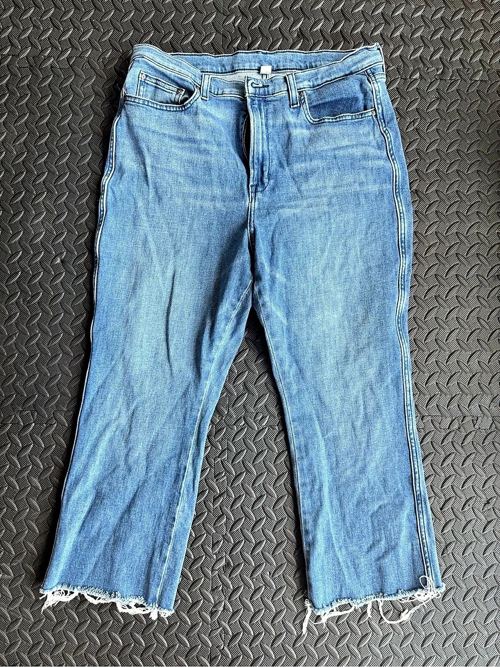 L.L.Bean Croppes Jeans Blue Waist 16